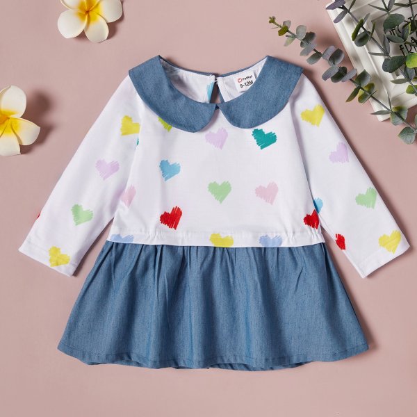 Baby Girl Heart-shaped Sweet Dress