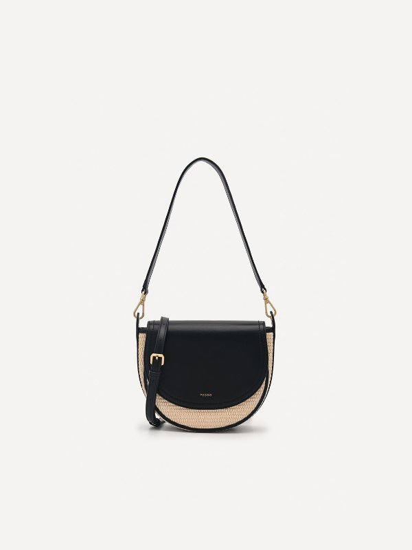 Crescent Shoulder Bag - Black