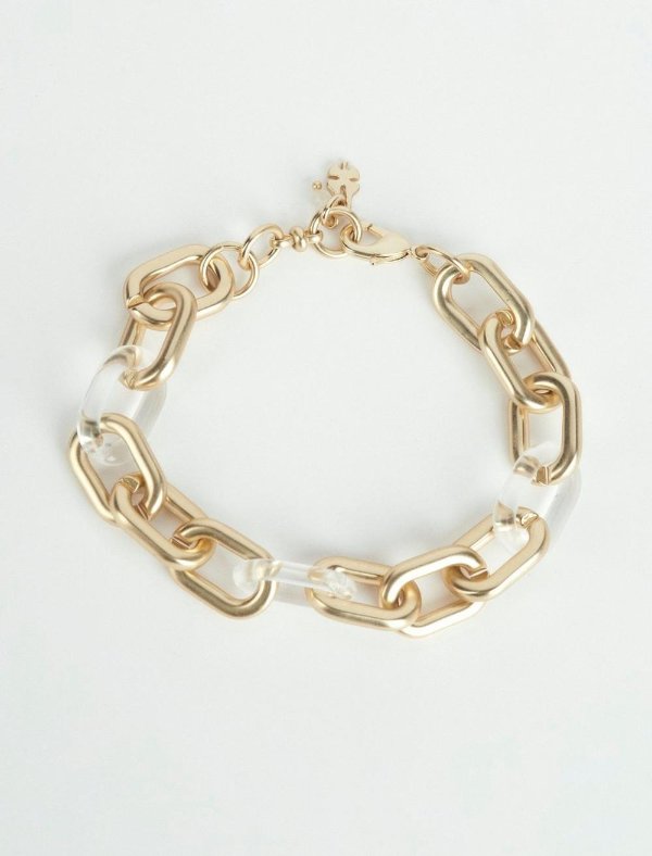 clear links chunky chain bracelet