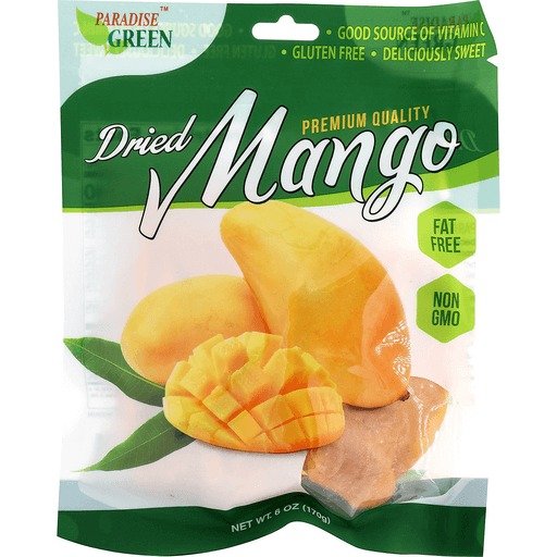 Paradise Green Dried Mango 6 OZ
