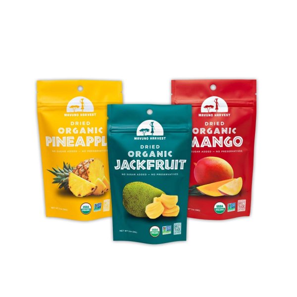 Mavuno Harvest 有机水果干 芒果+菠萝+菠萝蜜 3袋装