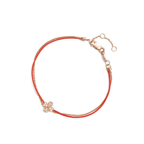 Promessa 'Love Knot' 18K Rose Gold Diamond Four-Leaf Bracelet | Chow Sang Sang Jewellery eShop