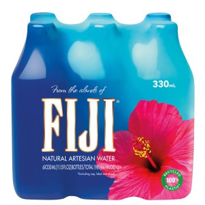 FIJI Natural Artesian Water 330 mL / 11.15 Fl Ounce Bottle (Pack of 6)