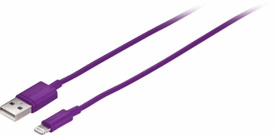 MFi 认证 USB-to-Lightning 充电数据线 紫色