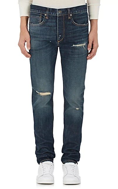 Fit 2 Distressed Slim Jeans