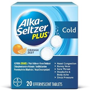 Alka-Seltzer 橙味止痛+退烧感冒药 20粒