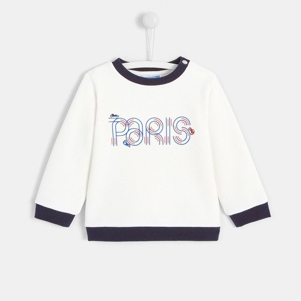 Toddler boy slogan sweatshirt