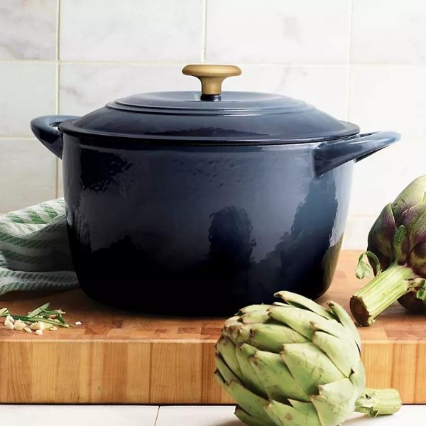 Tramontina Enameled Cast Iron 7-Qt. Covered Round Dutch Oven (Assorted  Colors)