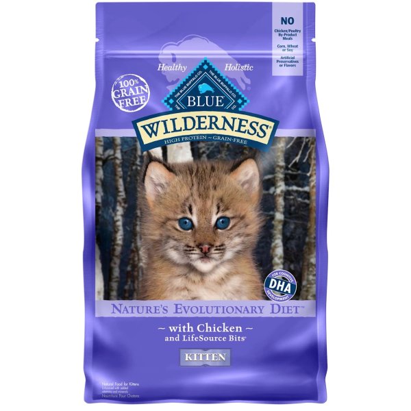 Wilderness Natural Kitten High Protein Grain Free Chicken Dry Cat Food, 5 lbs. | Petco