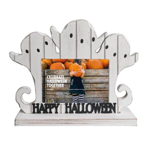 Celebrate Halloween Together Ghost Plank Photo Holder