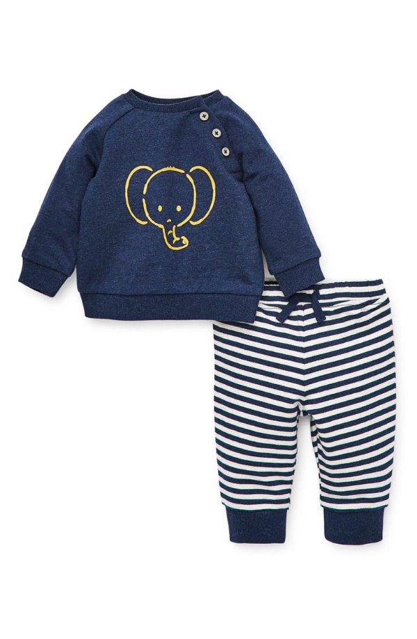 Elephant Sweatshirt & Pants Set