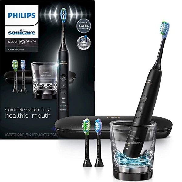 Sonicare DiamondClean Smart 9300 Rechargeable Electric Toothbrush, Black HX9903/11