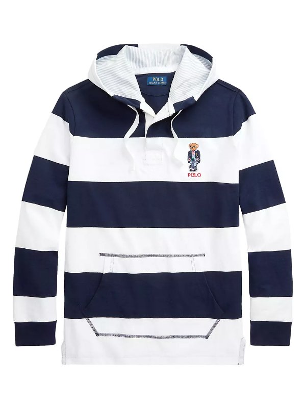 Striped Cotton Hoodie
