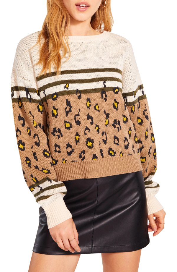 Marsa Leo Stripe Jacquard Sweater