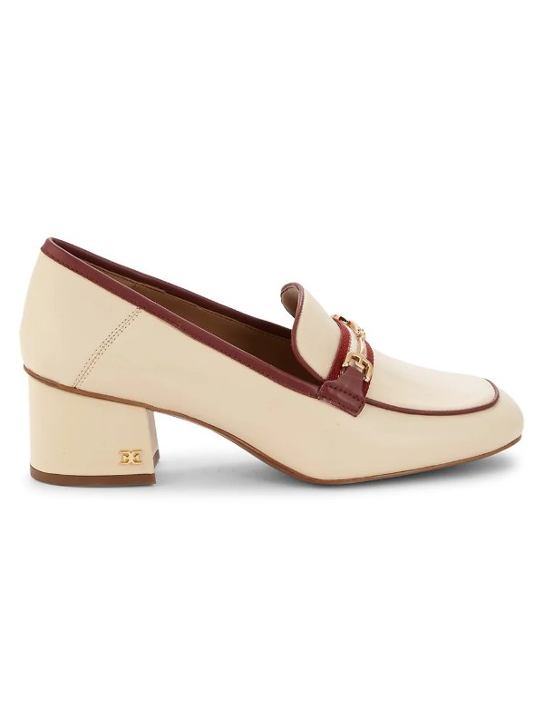 Flo Leather Heeled Loafers