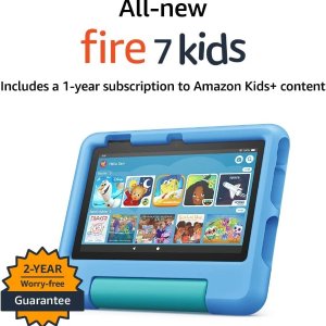 Fire HD 8 Kids tablet, 8" HD display, ages 3-7, 32 GB