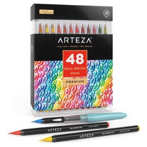 Today Only: Arteza Real Brush Pens, 48 Colors