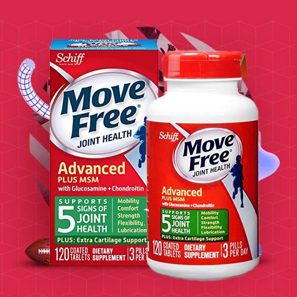 Move Free Advanced Ultra Triple Action Joint Supplement, 60 Count