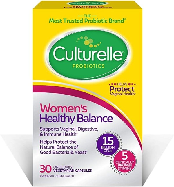 Women’s Healthy Balance Probiotic for Women | 30 Count | with Probiotic Strains to Support Digestive, Immune and Vaginal Health* | with The Proven Effective Probiotic | Packaging May Vary