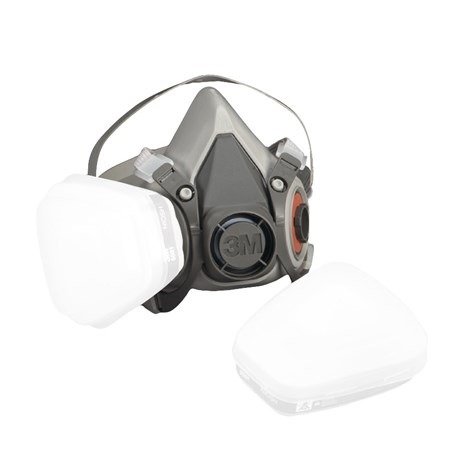 6100 Small Half Facepiece Respirator - HD Supply White Cap