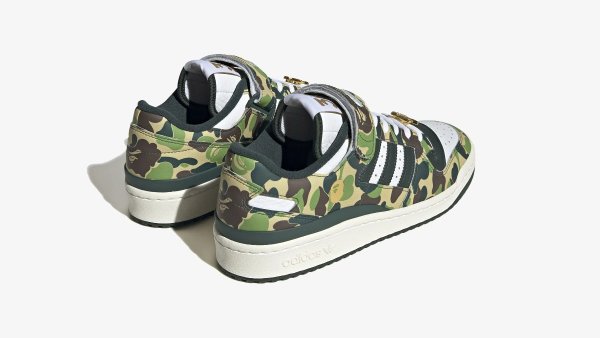 Adidas X Bape Forum 84 Low (White & Off White) | END. Launches