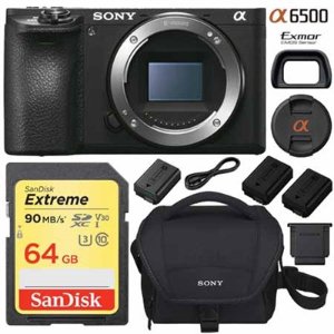 Sony a6500 Mirrorless Camera Body + 64GB SD
