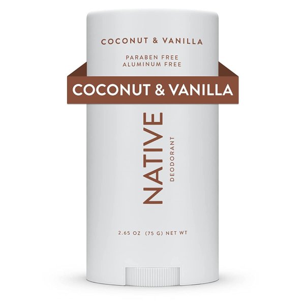 Deodorant | Natural Deodorant for Women and Men, Aluminum Free with Baking Soda, Probiotics, Coconut Oil and Shea Butter | Coconut & Vanilla