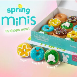 上新：Krispy Kreme 春季限量版迷你甜甜圈限时回归 16只装