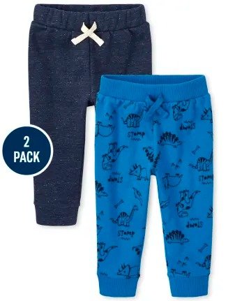 Toddler Boys Active Dino Fleece Jogger Pants 2-Pack | The Children's Place - MULTI CLR