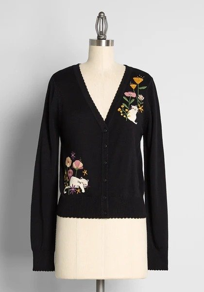 x Princess Highway Embroidered Cardigan