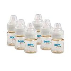 Born Free 5 oz. BPA-Free High-Heat Resistant Classic Bottle with ActiveFlow Venting Technology, 6-Pack