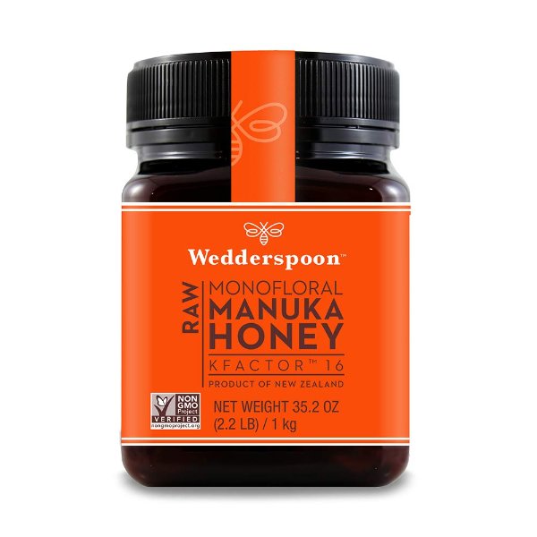 Raw Premium Manuka Honey KFactor 16, 35.2 Oz, Unpasteurized, Genuine New Zealand Honey, Multi-Functional, Non-GMO Superfood
