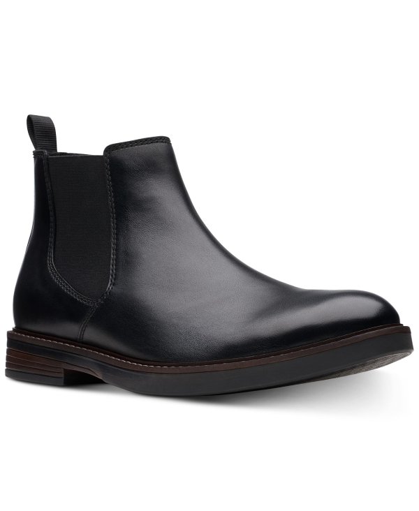 Men's Paulson Up Black Leather Casual Boots
