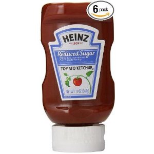 Heinz Tomato Ketchup, Reduced Sugar, 13 Ounce (Pack of 6)