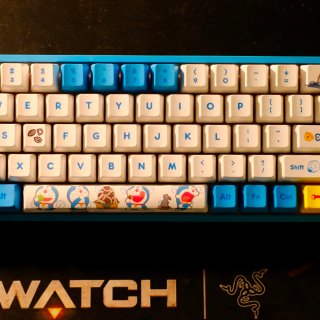 Akko x Doraemon 机械键盘 // 真的太好康了