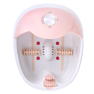 All in one foot spa bath massager w/ heat, HF vibration, infrared, O2 bubbles MS0810M