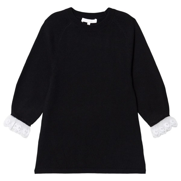 Black Arabesque C Cuff Knit Sweater Dress | AlexandAlexa
