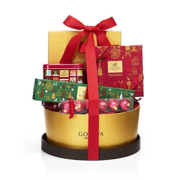 Home For The Holidays Chocolate Gift Basket | GODIVA