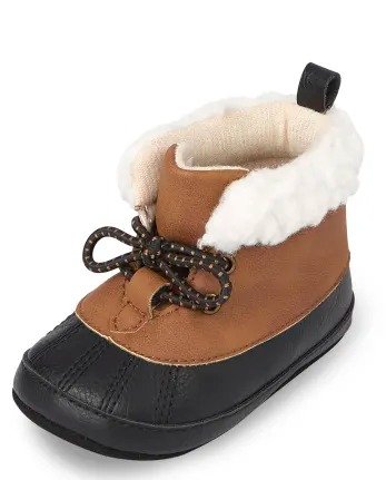Baby Boys Lace Up Boots | The Children's Place - TAN