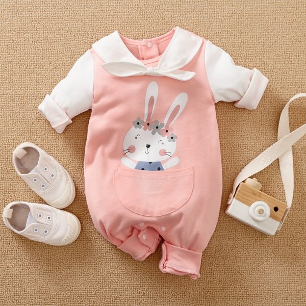 Baby Girl Sweet Animal & Rabbit Jumpsuits