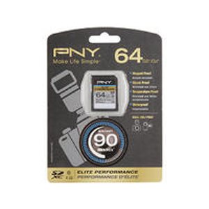 PNY Elite Performance 64GB Secure Digital Extended Capacity &#40;SDXC&#41; Flash Card Model P-SDX64U1H-GES3