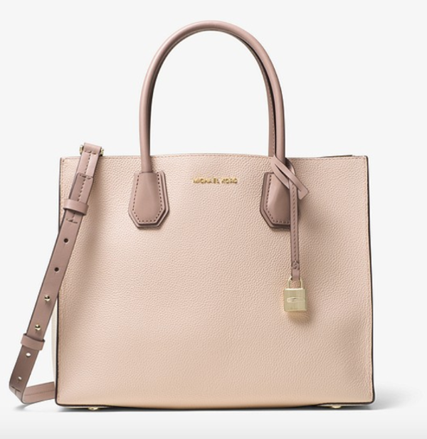 Mercer Large Color-Block Leather Tote