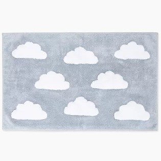Cotton Cloud Pattern Bath Mat