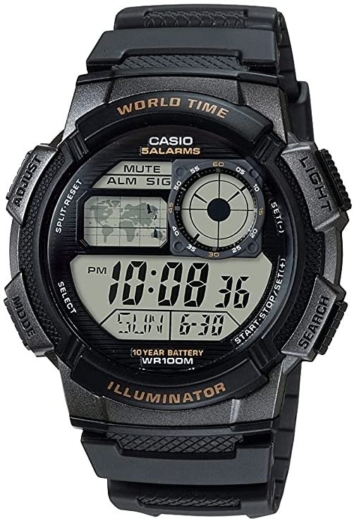 Men’s AE-1000W-1AVDF Sporty Digital Quartz Watch