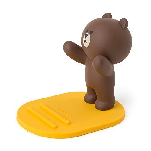 Phone Dock - Brown Character Figure Cellphone Stand, Brown