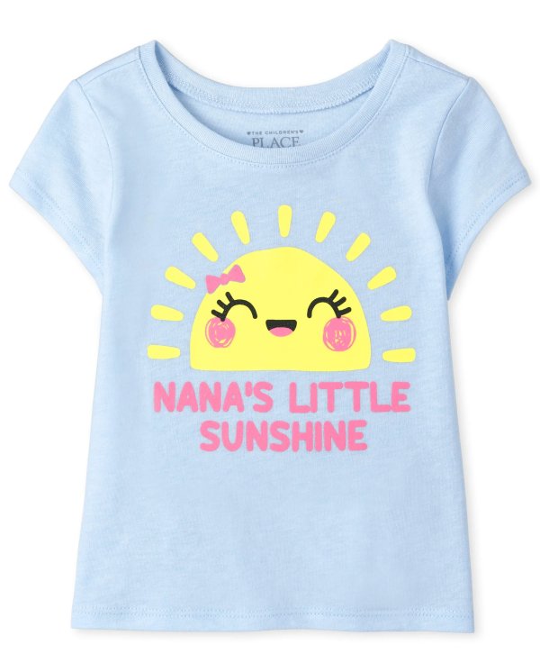 婴幼儿太阳图案T恤