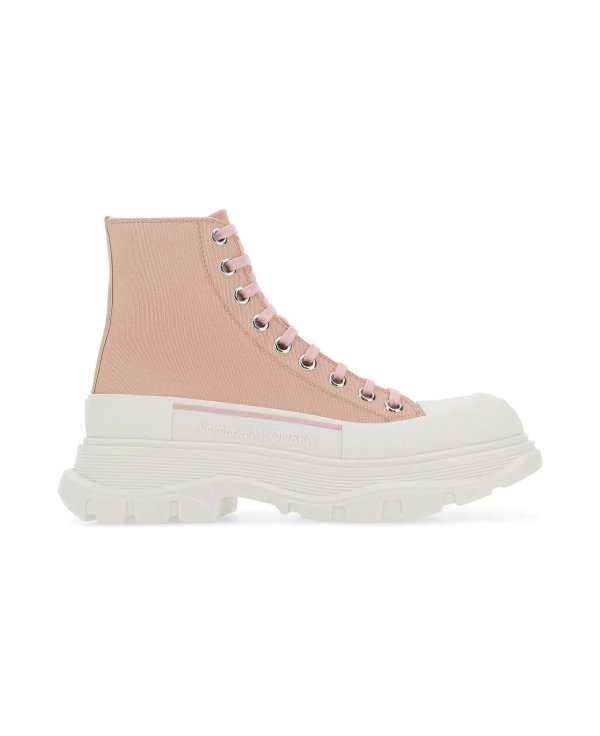Pink Canvas Tread Slick Sneakers