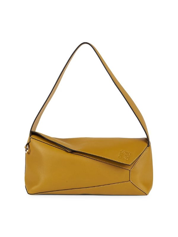 Puzzle Leather Hobo Bag