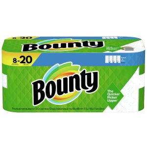 Bounty Select-A-Size Paper Towels, White, 8 Double Plus Rolls