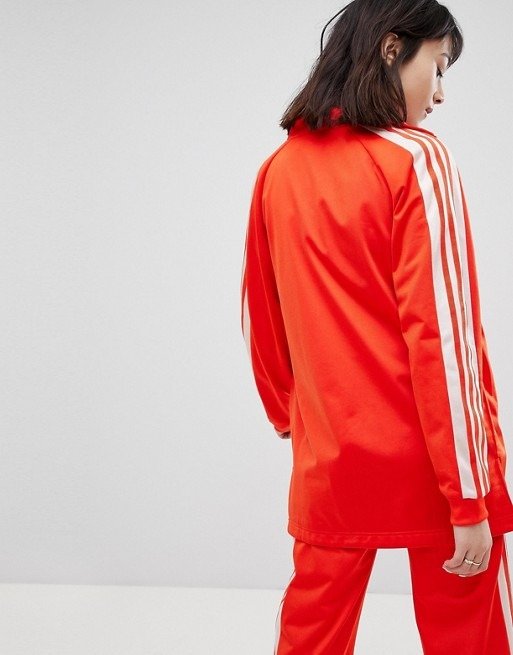 adidas Originals Track Jacket In Red And Pink at asos.com